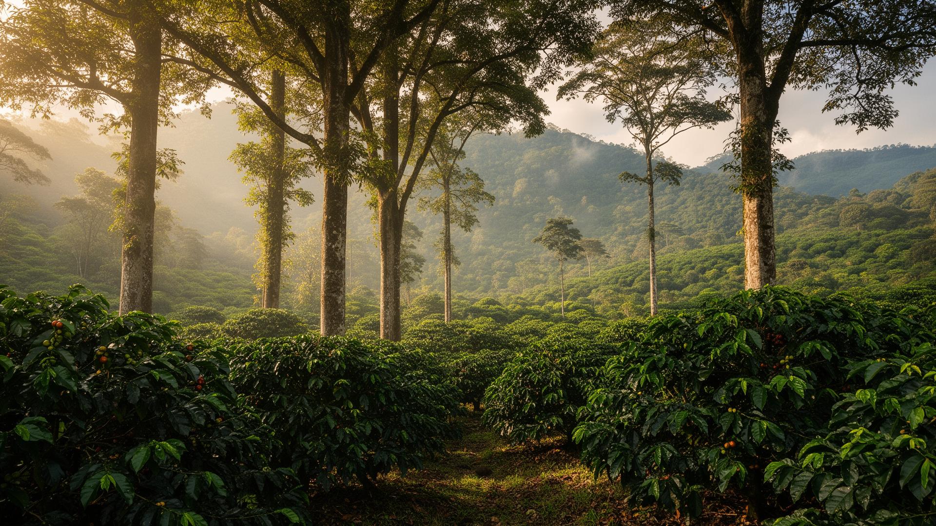 Cosecha de café colombiano
